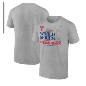 Men's‎ Fanatics Heather Gray Texas Rangers 2023 World Series Champions Locker